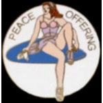 PEACE OFFERING NOSE ART PIN DX
